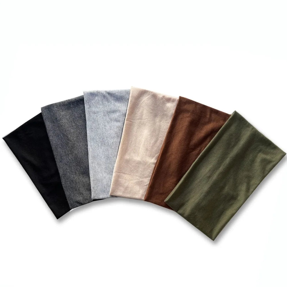 Bandeaux Extra larges Turban Bandana bandeaux femmes antidérapant Boho couvre-chef cheveux entraînement sport Yoga soins de la peau