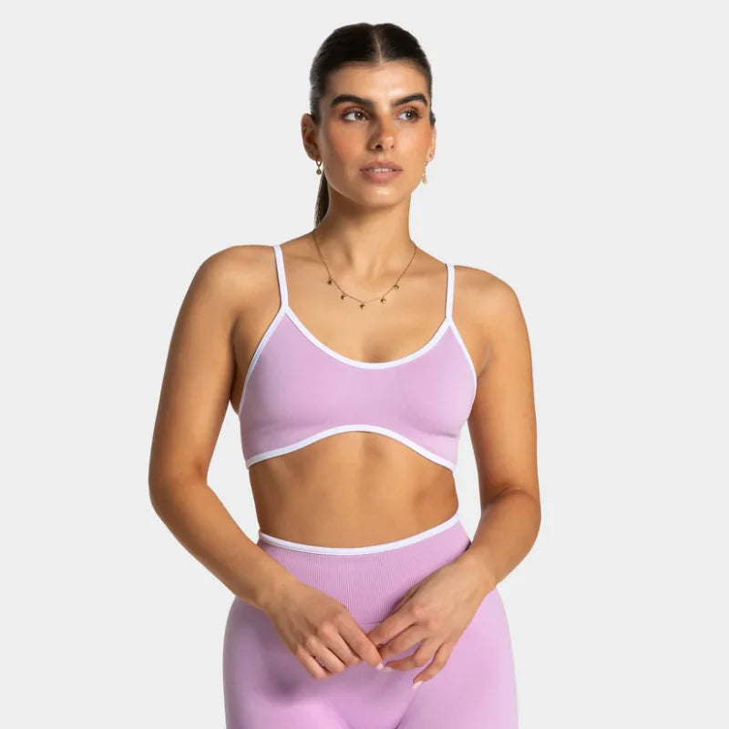 TEVEO – soutien-gorge de sport tricoté dos nu pour femmes, couleur unie, haut de Fitness d'été avec coussin de poitrine, soutien-gorge de Yoga à bretelles Sexy