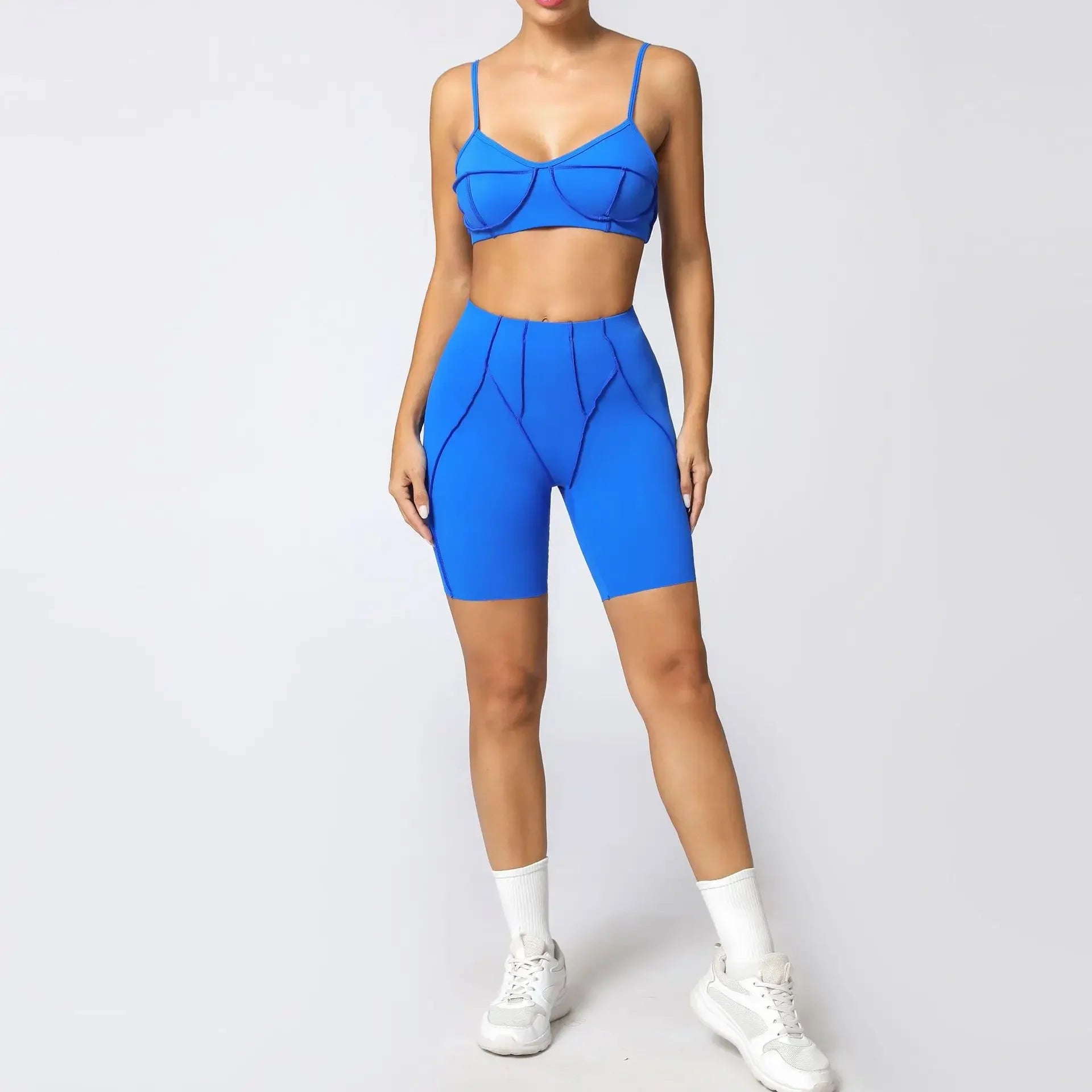 Ensemble de Yoga sans couture, sport, Fitness, hanche pêche, taille haute, séchage rapide, soutien-gorge, vêtements d'entraînement en plein air, combinaison de gymnastique pour femmes